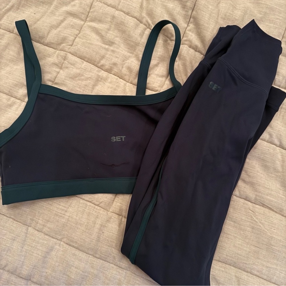 SET Active Blue and Green Sports Bra Intimates